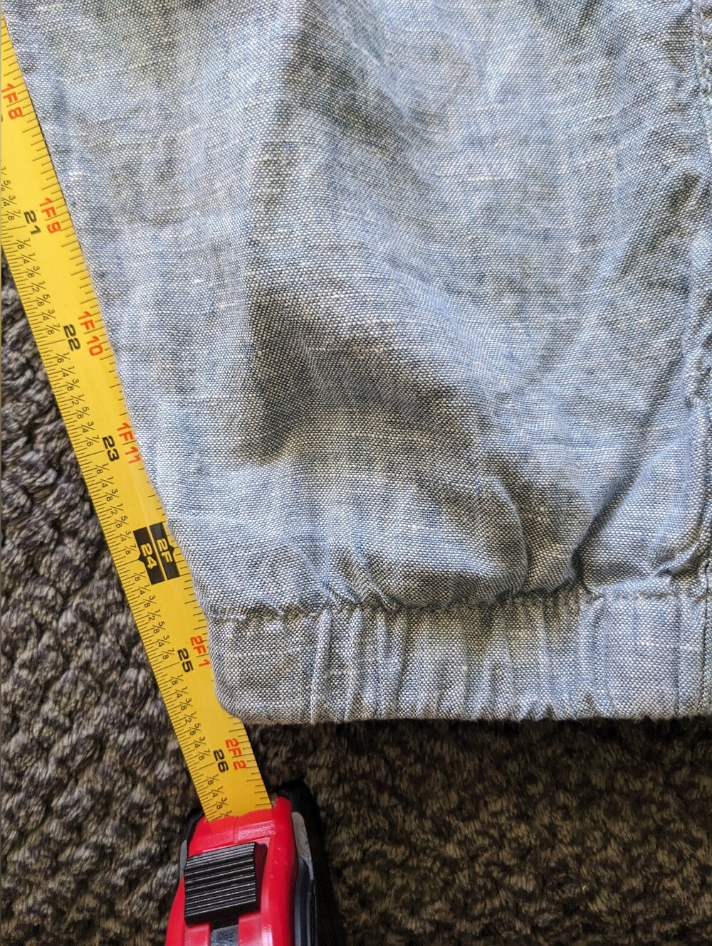 Athleta Cabo Linen Jogger Chambray Blue Size 6P - Picture 13 of 13